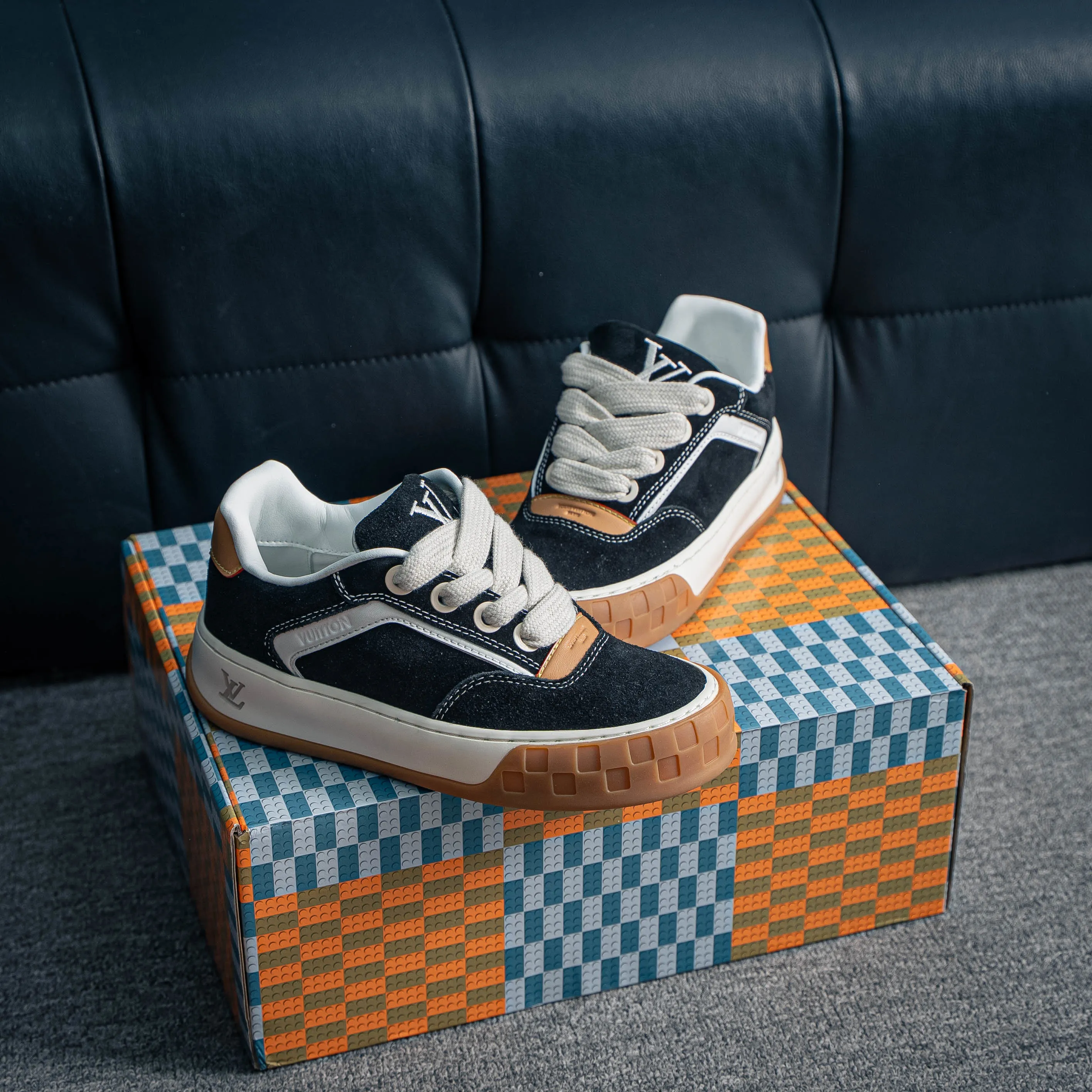 YS Premium -- LOUIS VUITTON Tilted Series｜2026 LV Tilted Low Sneakers Series Low-Top Retro Skate Shoes